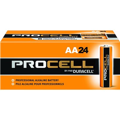 BATTERY ALK PROCELL 1.5V AA 4/PK 6PK/BX