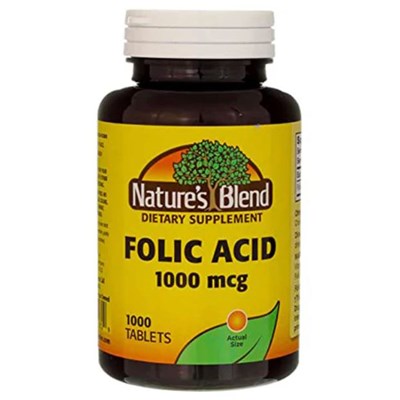 FOLIC ACID 1000MCG 100CT