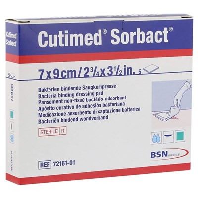 CUTIMED SORBACT PAD 2.75X3.5 5/BX EA