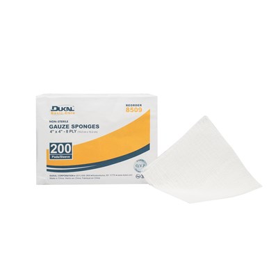 GAUZE SPONGE BASIC 4X4 8 PLY NS 200/PK