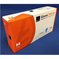 GLOVE NITRILE DISPOSABLE PF MED 100/BX